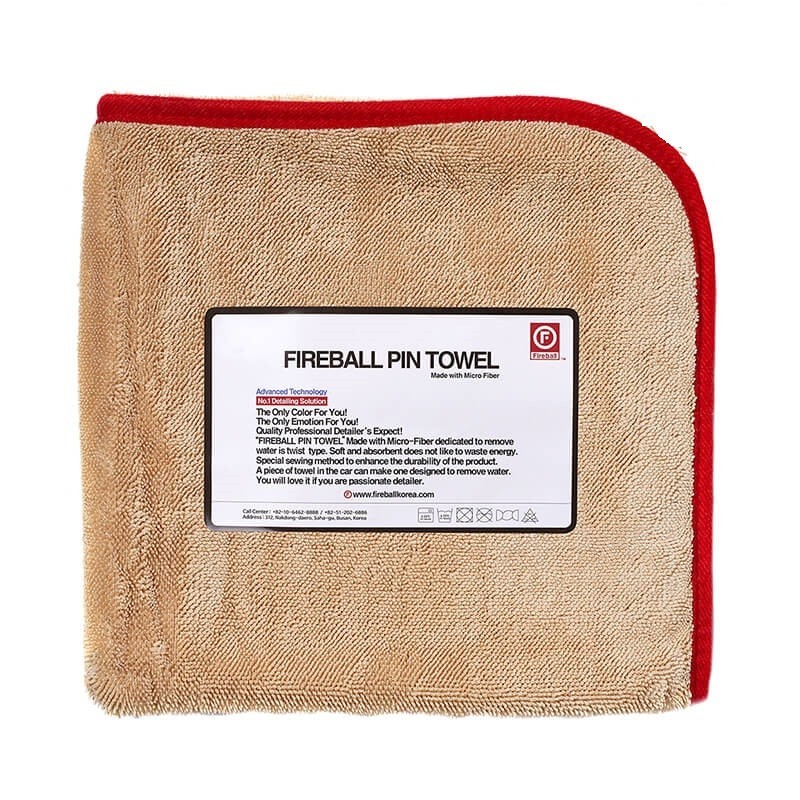 FIREBALL PIN TOWEL RED - ręcznik do osuszania