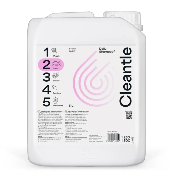 CLEANTLE Daily Shampoo²  5L