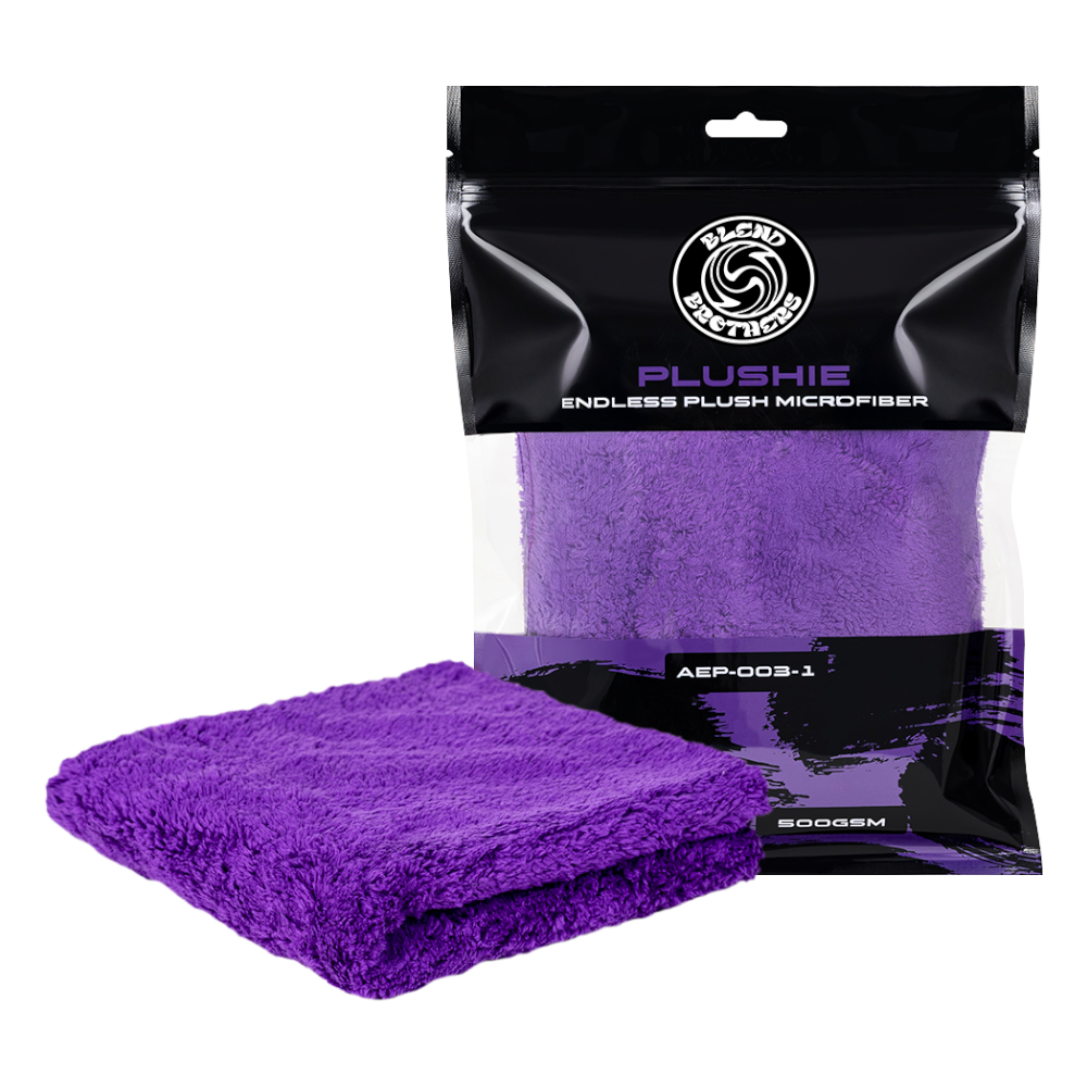 BLEND BROTHERS PLUSHIE PURPLE Endless Plush Micorfiber - uniwersalna bezszwowa mikrofibra do docierania wosków 40x40cm 1szt