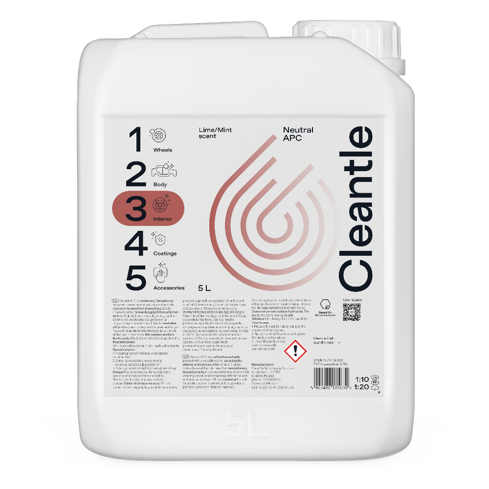 CLEANTLE Neutral APC - uniwersalny środek czyszczący o zapachu lime/mint 5L