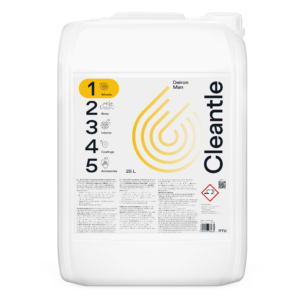 CLEANTLE Deiron Man - deironizer do felg i lakieru samochodowego 25L